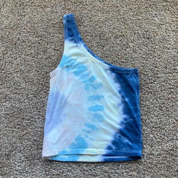 American Eagle Tie Dye One Shoulder Tank - Picture 2 of 3